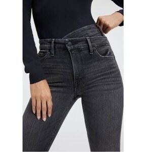 Good American Crossover Waist Good Classic Skinnyish Jeans